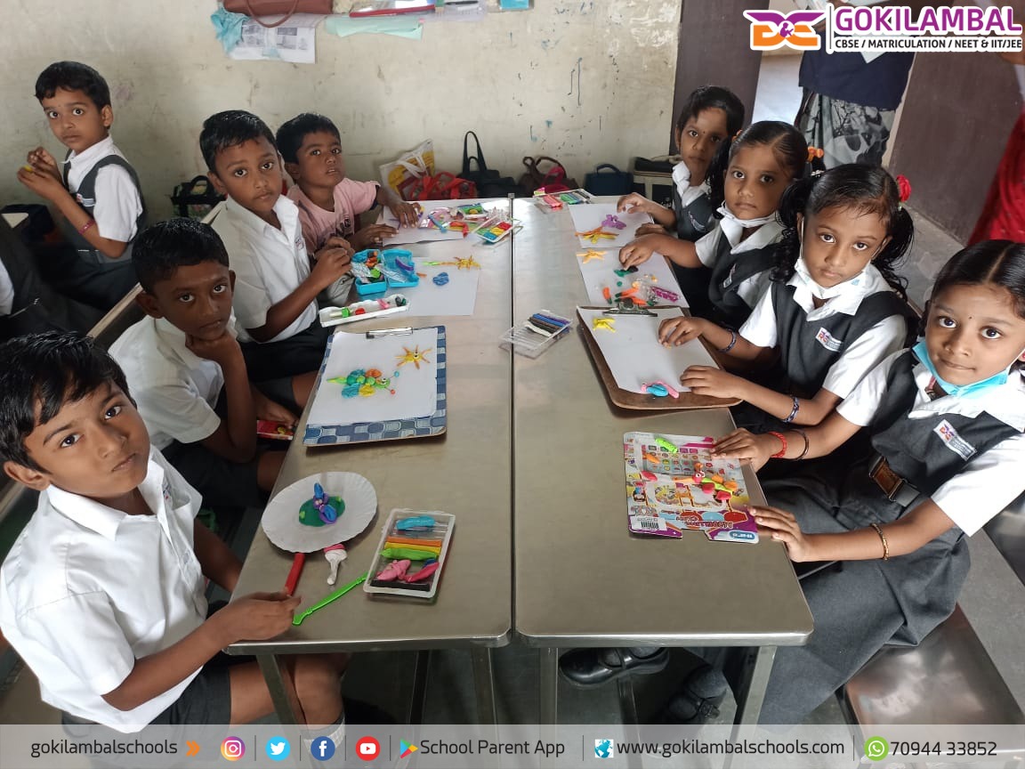 Clay Modeling Activity - Gokilambal International Schools